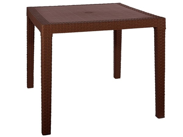 Стол квадратный FIJI Quatro Table Коричневый купить в Бронницах