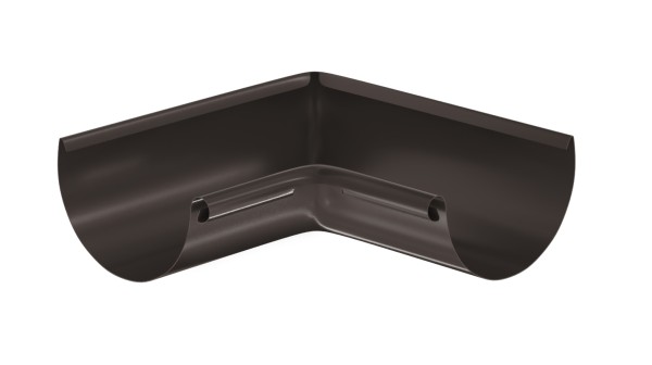 Водосток Aquasistem, система 125x90 - Угол желоба, внутренний 90° RR 32 Тёмно-Коричневый купить в Бронницах