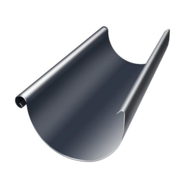 Водосток Grand Line 125x90 – Желоб 3м RAL 7024 купить в Бронницах