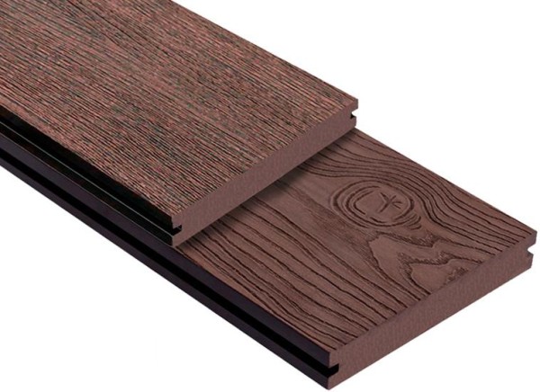 Террасная доска ДПК Outdoor 3D полнотелая STORM/OCEAN BROWN коричневая микс купить в Бронницах