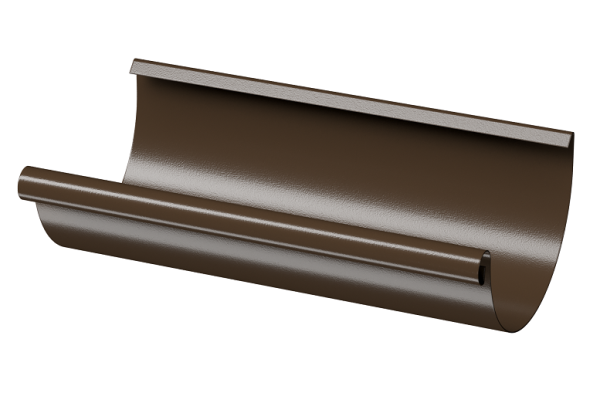 Желоб полукруглый D125 3 м Döcke STAL PREMIUM Каштан, (RAL 8017) купить в Бронницах