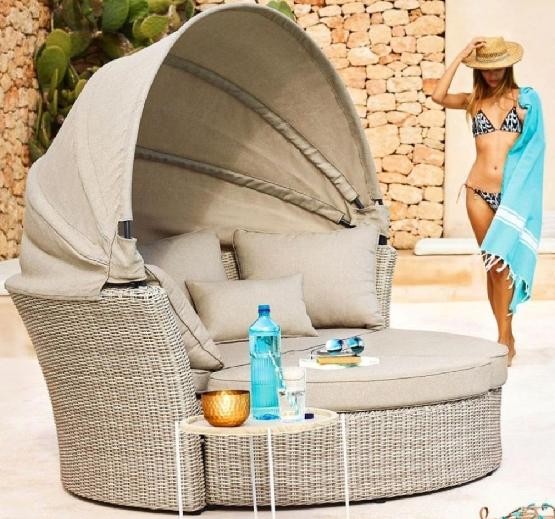 Диван-Трансформер AFINA плетеный из иск. ротанга AFM-325 Beige купить в Бронницах