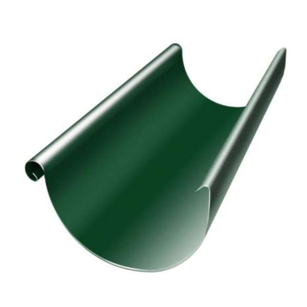 Водосток Grand Line 125x90 – Желоб 3м RAL 6005 купить в Бронницах