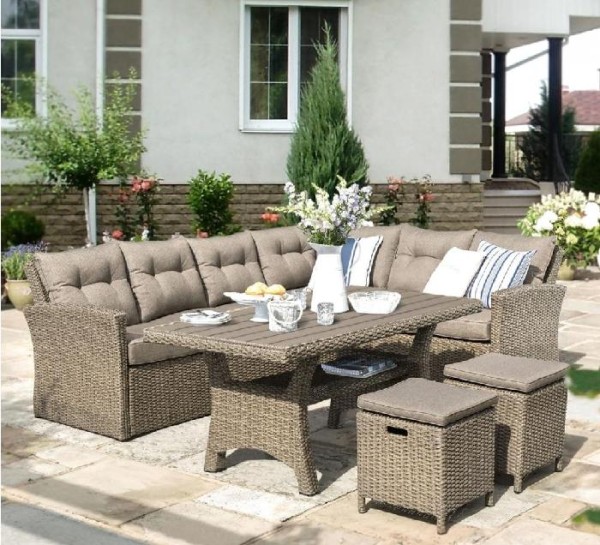 Комплект мебели AFINA плетеной из иск. ротанга AFM-307B Beige купить в Бронницах
