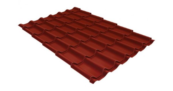 Металлочерепица классик 0,5 Satin RAL 3009 оксидно-красный купить в Бронницах