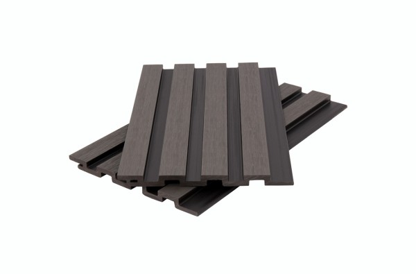 Стеновая панель брусковая двухцветная co-extrusion, grey dark купить в Бронницах