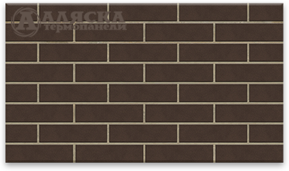 Фасадные Термопанели Аляска Amsterdam brown. 33 купить в Бронницах