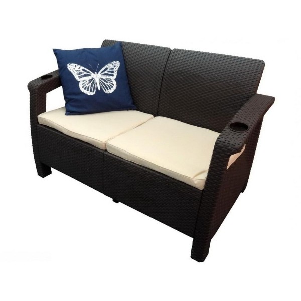 Двухместный диван Yalta Sofa Seаt венге купить в Бронницах