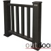 Ограждение из ДПК Outdoor Классик 3D STORM чёрный купить в Бронницах