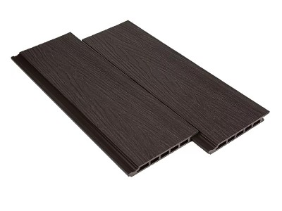 Фасадная панель из ДПК Deckart Vista 3D с текстурой дерева Венге