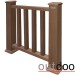 Ограждение из ДПК Outdoor Классик 3D STORM коричневый микс купить в Бронницах