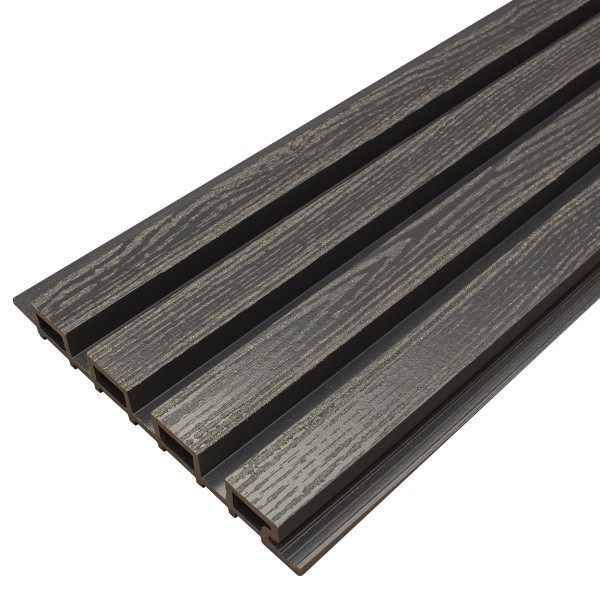 Фасадная доска из ДПК Faynag Wood Рейка Мокрый Асфальт купить в Бронницах