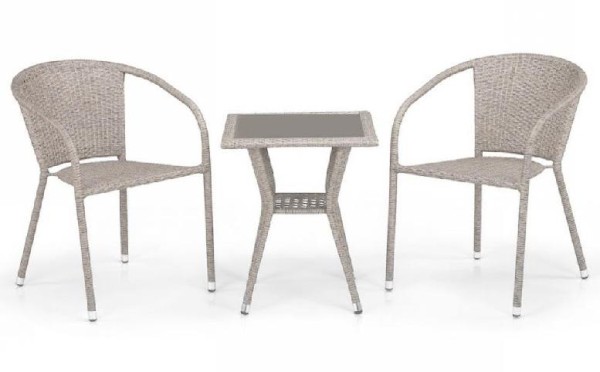 Комплект плетеной мебели AFINA из иск. ротанга T25C/Y137C-W85 Latte 2Pcs купить в Бронницах