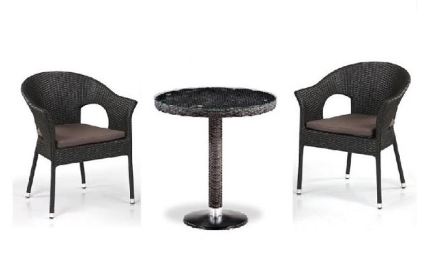 Комплект плетеной мебели AFINA из иск. ротанга T601/Y79A-W53 Brown 2Pcs купить в Бронницах