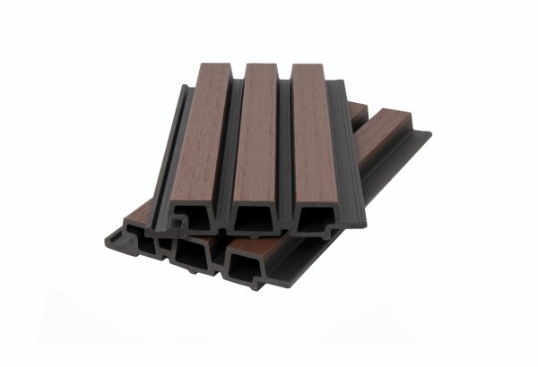 Фасадная панель брусковая двухцветная co-extrusion, chocolate mix купить в Бронницах