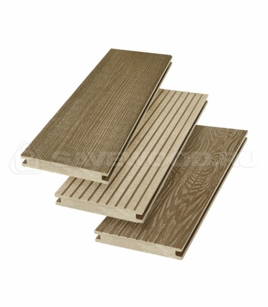 Террасная доска SW Fraxinus (R) полнотелая «SaveWood» Тик купить в Бронницах