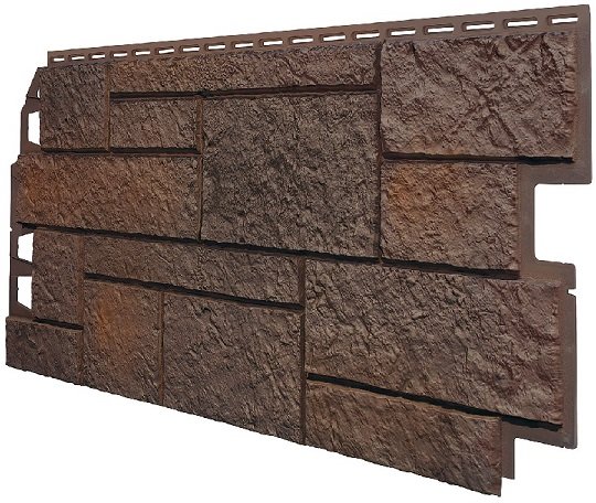 Фасадная панель VOX Sandstone (Сандстоун) темно коричневый купить в Бронницах