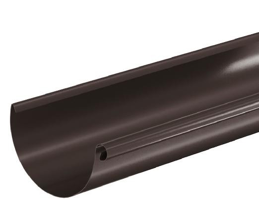 Водосток Aquasistem, система 125x90 - Водосточный желоб 3.00м RR 32 Тёмно Коричневый купить в Бронницах