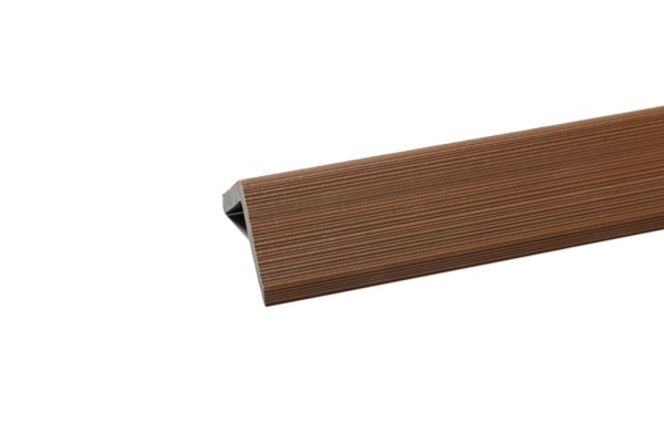 Уголок торцевой Ecodecking Скай коэкструзия 45х45х3000 Тик купить в Бронницах