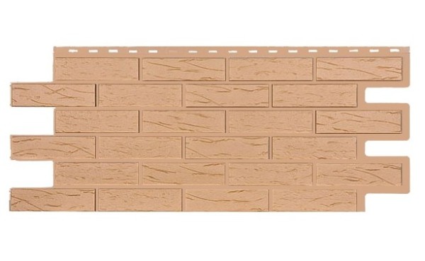 Фасадная панель T-Siding Кирпич Саман Эко Крем купить в Бронницах